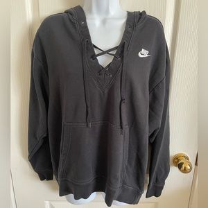 Nike Lace Up Hoodie